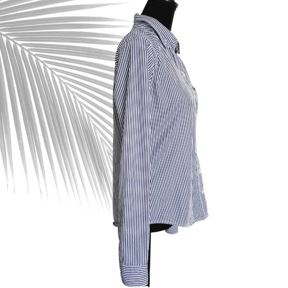 Abercrombie & Fitch Womens Striped Button Down EUC - Picture 6 of 7